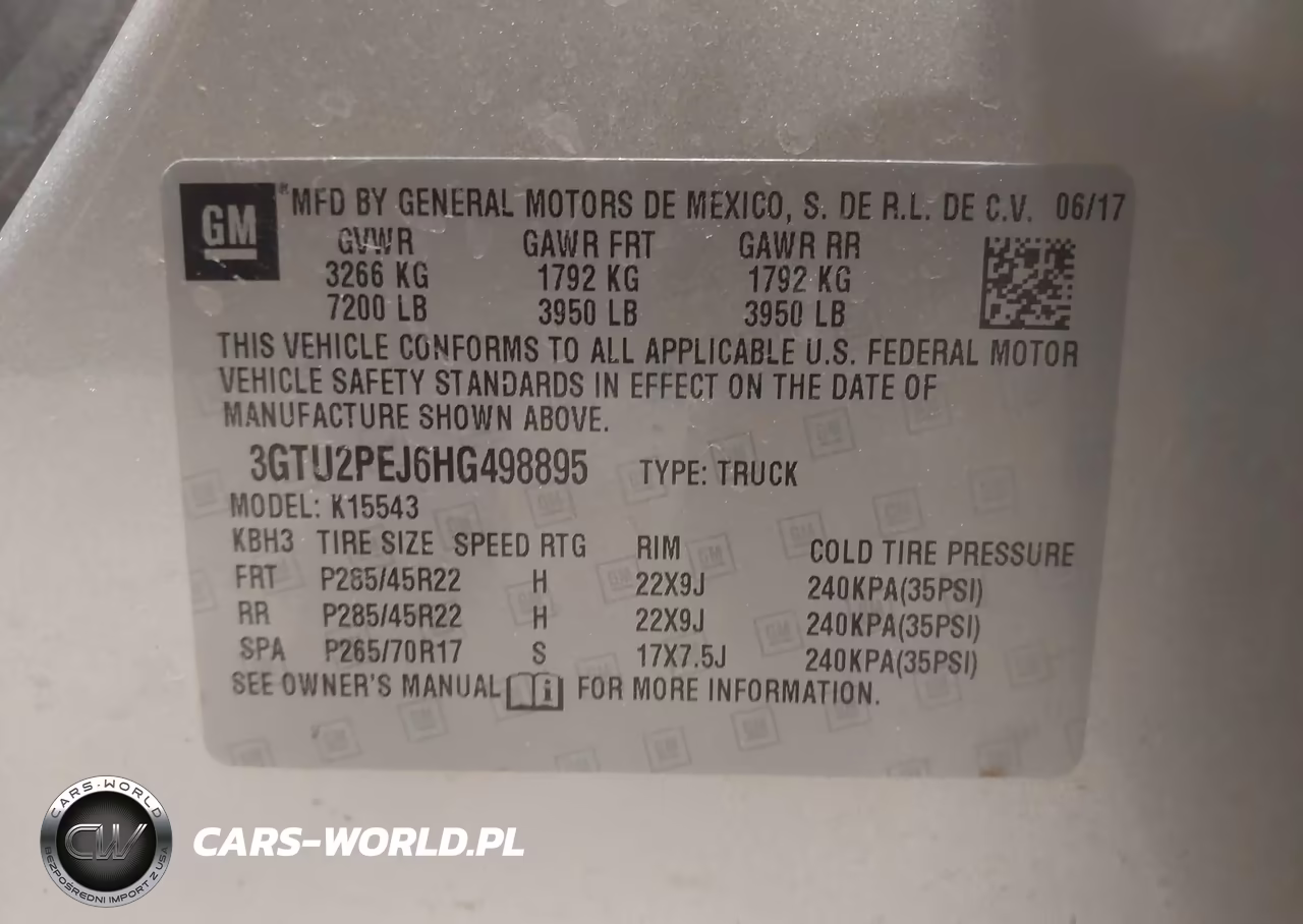 2017 GMC Sierra 1500 Denali VIN:3GTU2PEJ6HG498895 - 9