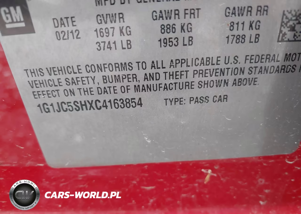 2012 Chevrolet Sonic 2Lt VIN:1G1JC5SHXC4163854 - 9