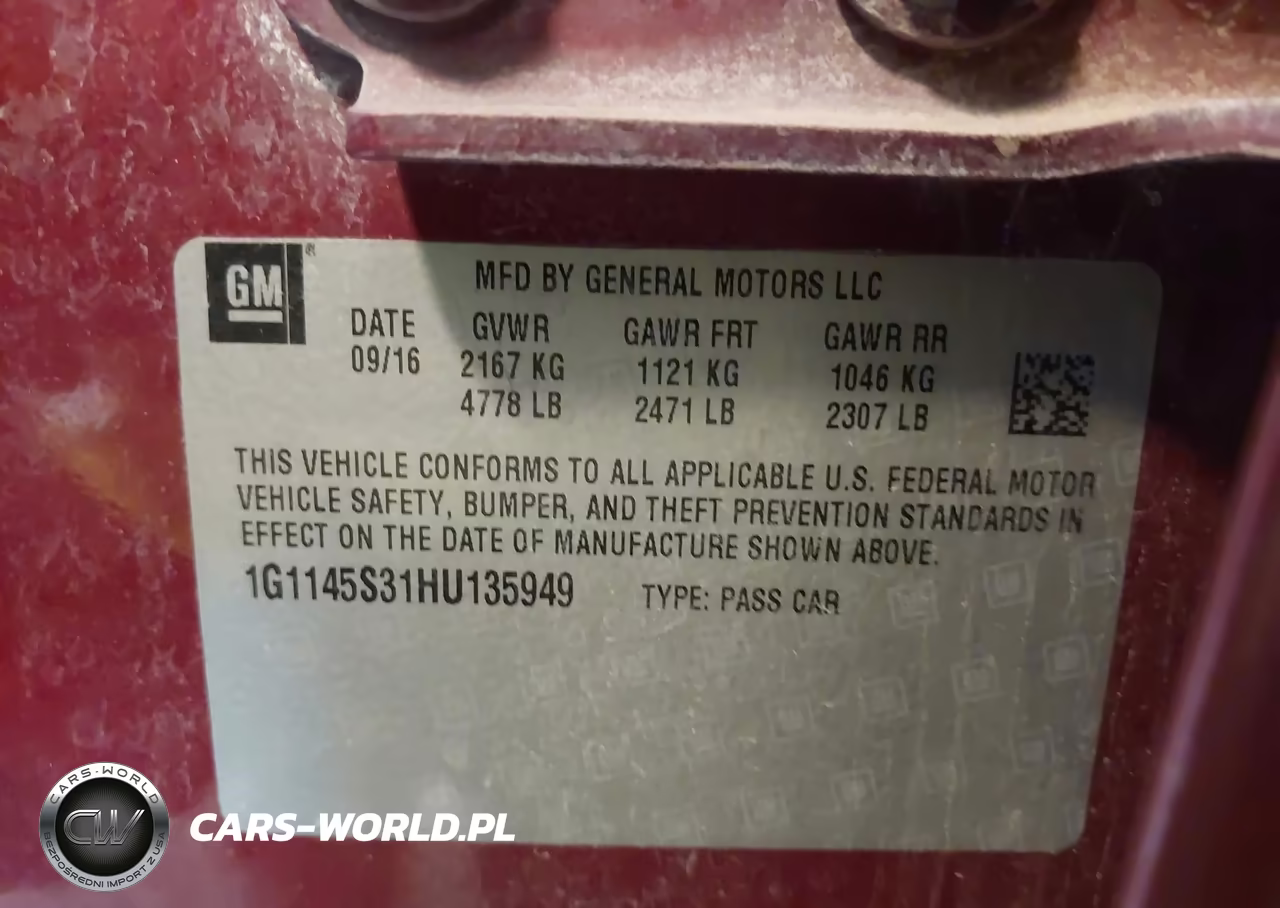 2017 Chevrolet Impala 2Lz VIN:1G1145S31HU135949 - 9