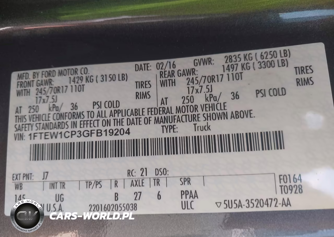 2016 Ford F-150 Xlt VIN:1FTEW1CP3GFB19204 - 9