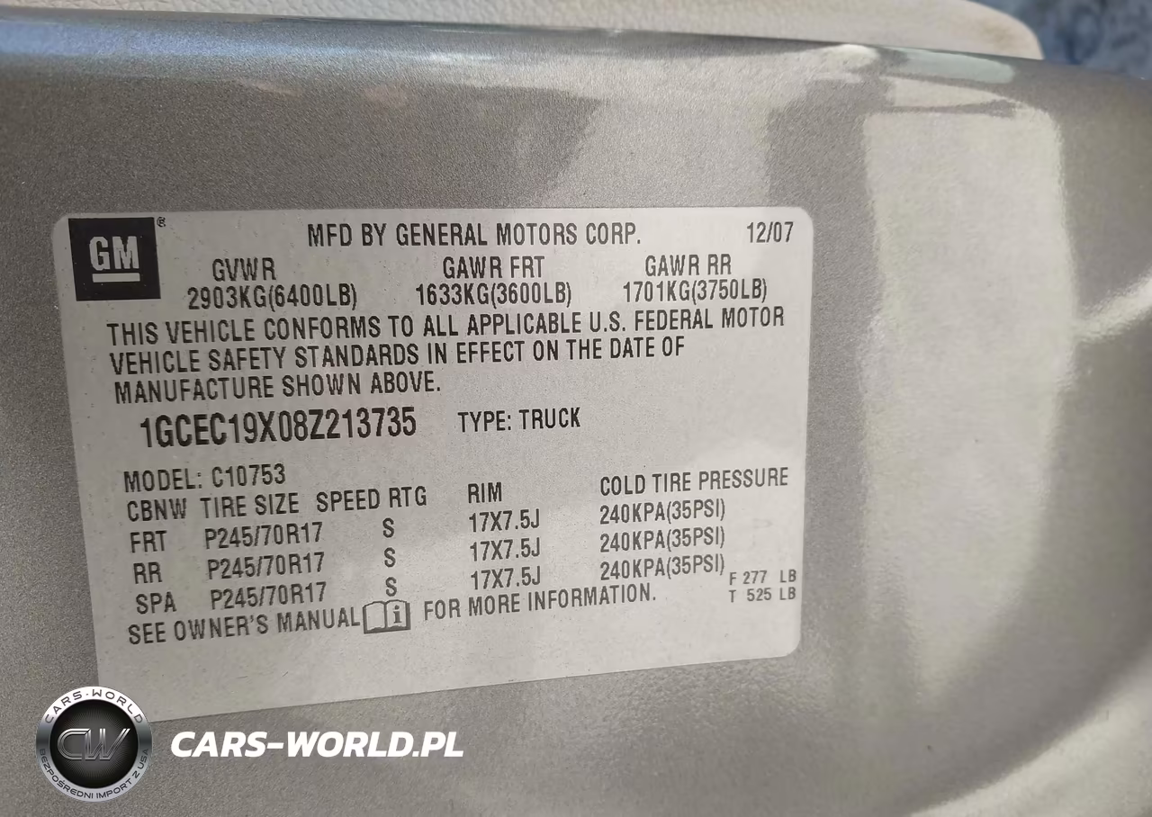 2008 Chevrolet Silverado 1500 Work Truck VIN:1GCEC19X08Z213735 - 9