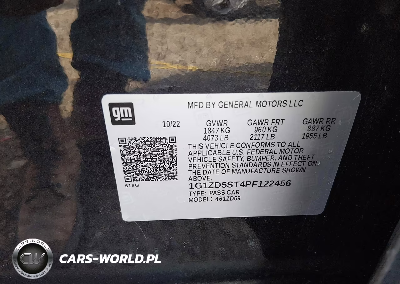 2023 Chevrolet Malibu Fwd 1Lt VIN:1G1ZD5ST4PF122456 - 9