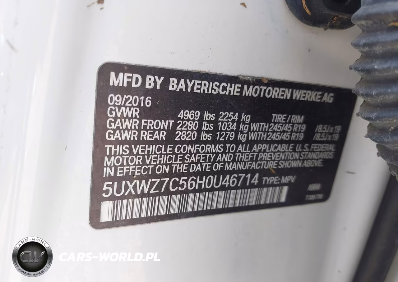 2017 BMW X3 Sdrive28I VIN:5UXWZ7C56H0U46714 - 9