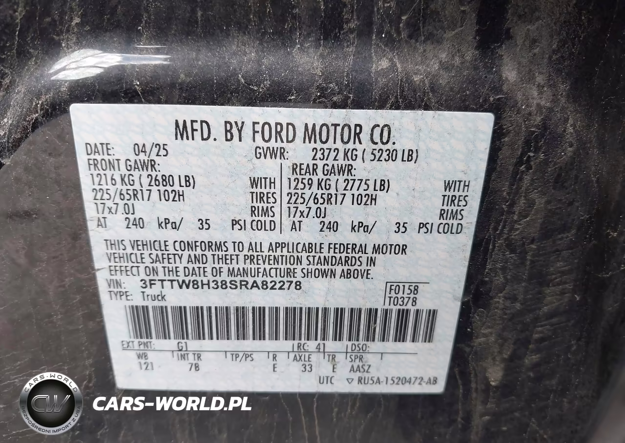 2025 Ford Maverick Xlt VIN:3FTTW8H38SRA82278 - 9