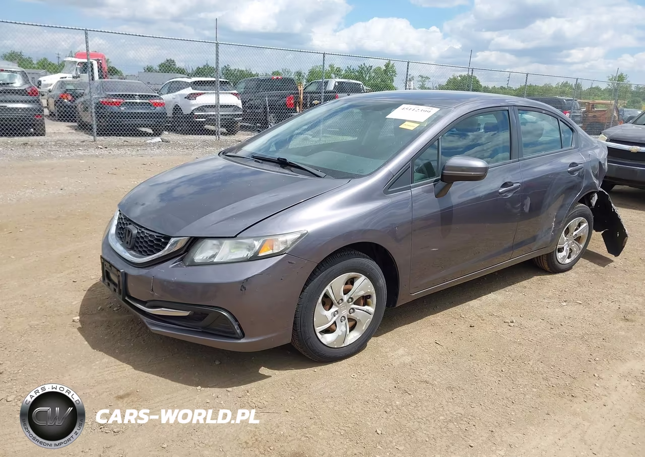 2015 Honda Civic Lx VIN:19XFB2F5XFE102263 - 2