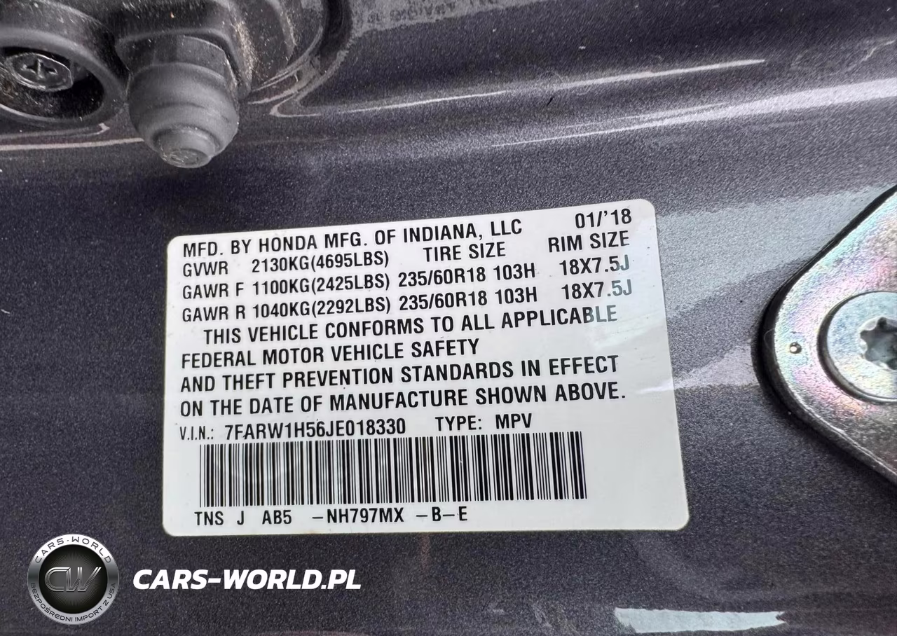 2018 Honda Cr-V Ex VIN:7FARW1H56JE018330 - 9