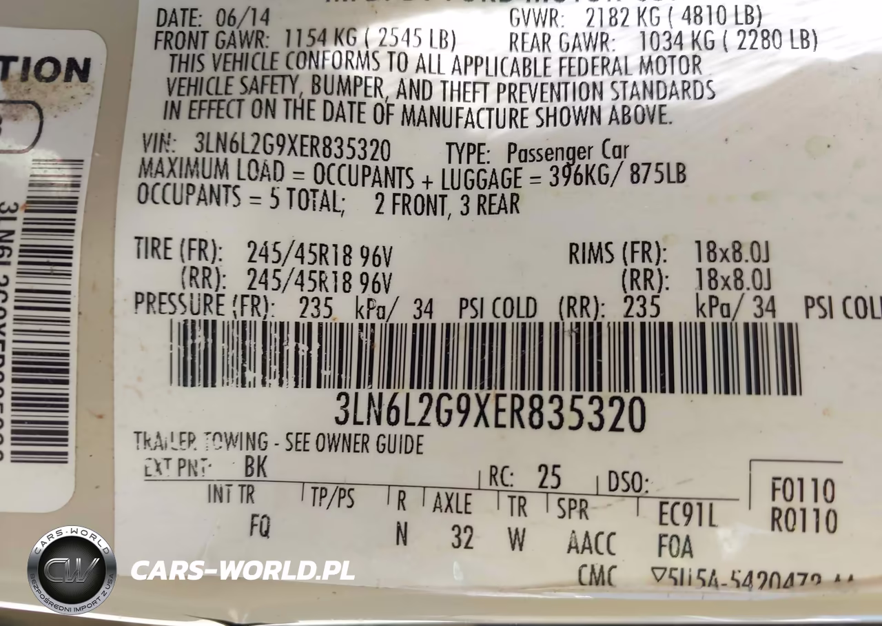 2014 Lincoln Mkz VIN:3LN6L2G9XER835320 - 9