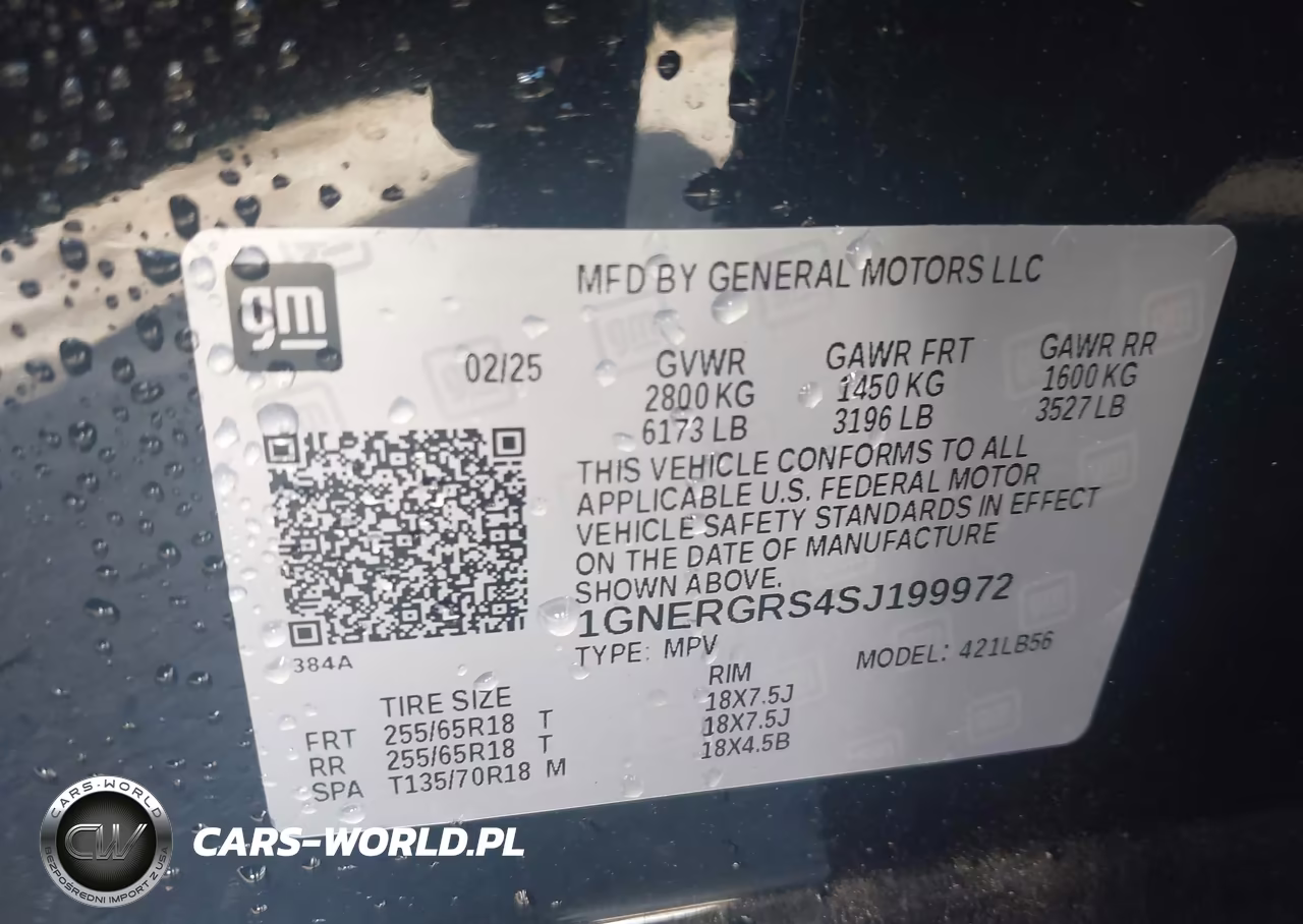 2025 Chevrolet Traverse Fwd Lt VIN:1GNERGRS4SJ199972 - 9