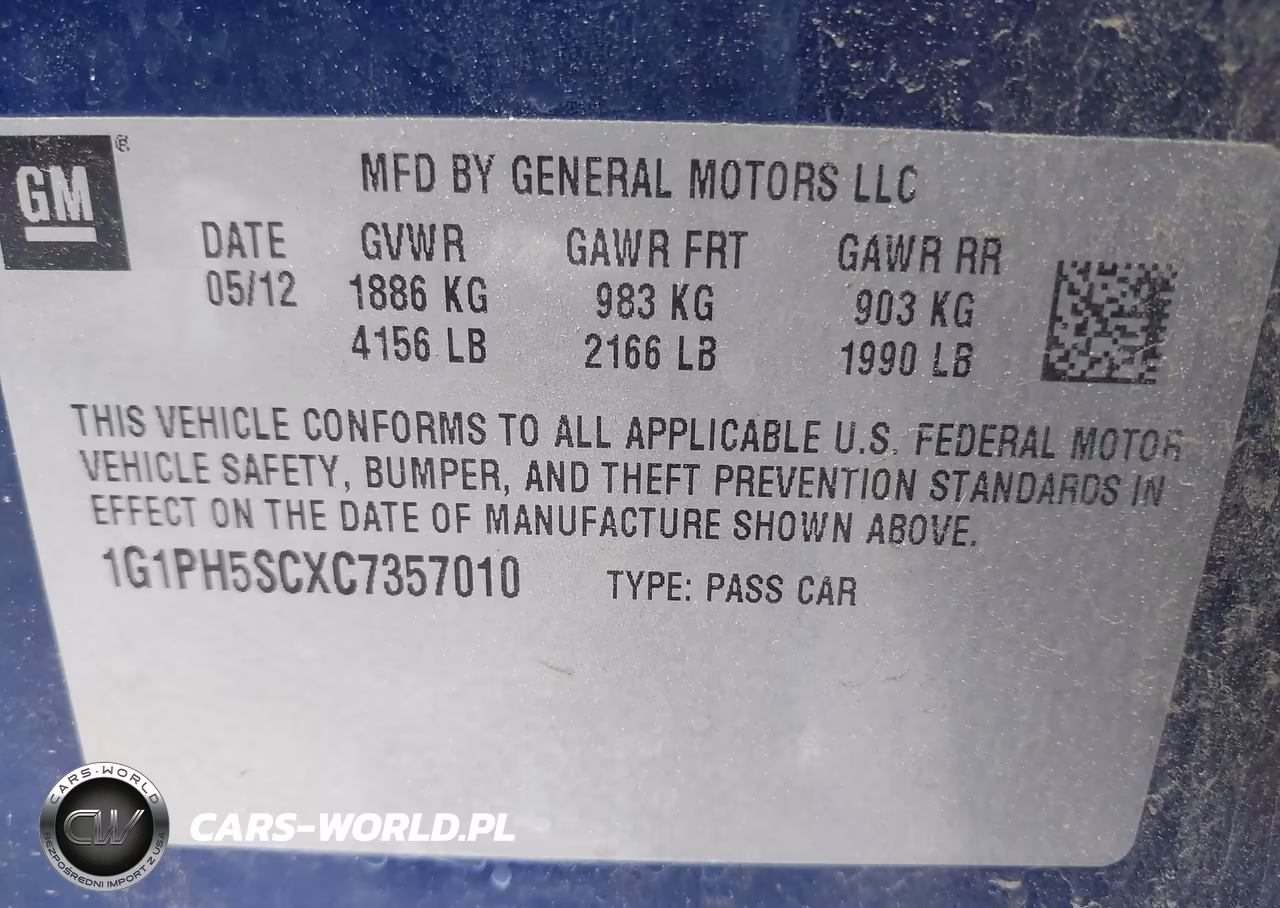 2012 Chevrolet Cruze Ltz VIN:1G1PH5SCXC7357010 - 9