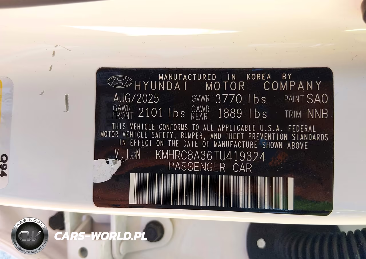 2026 Hyundai Venue Sel W-Two-Tone Roof VIN:KMHRC8A36TU419324 - 9