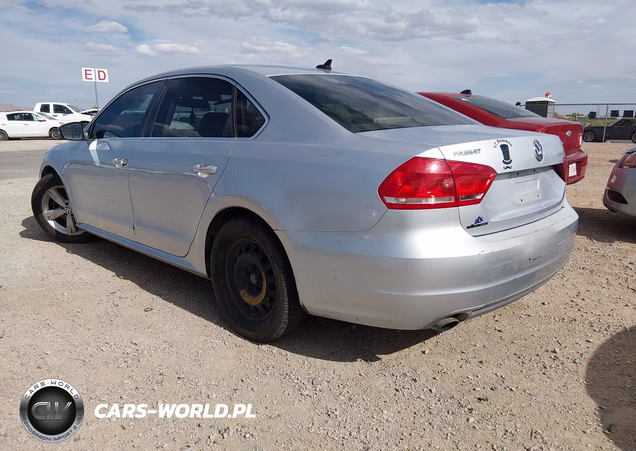 2013 Volkswagen Passat 2.5L Se VIN:1VWBP7A35DC122800 - 3