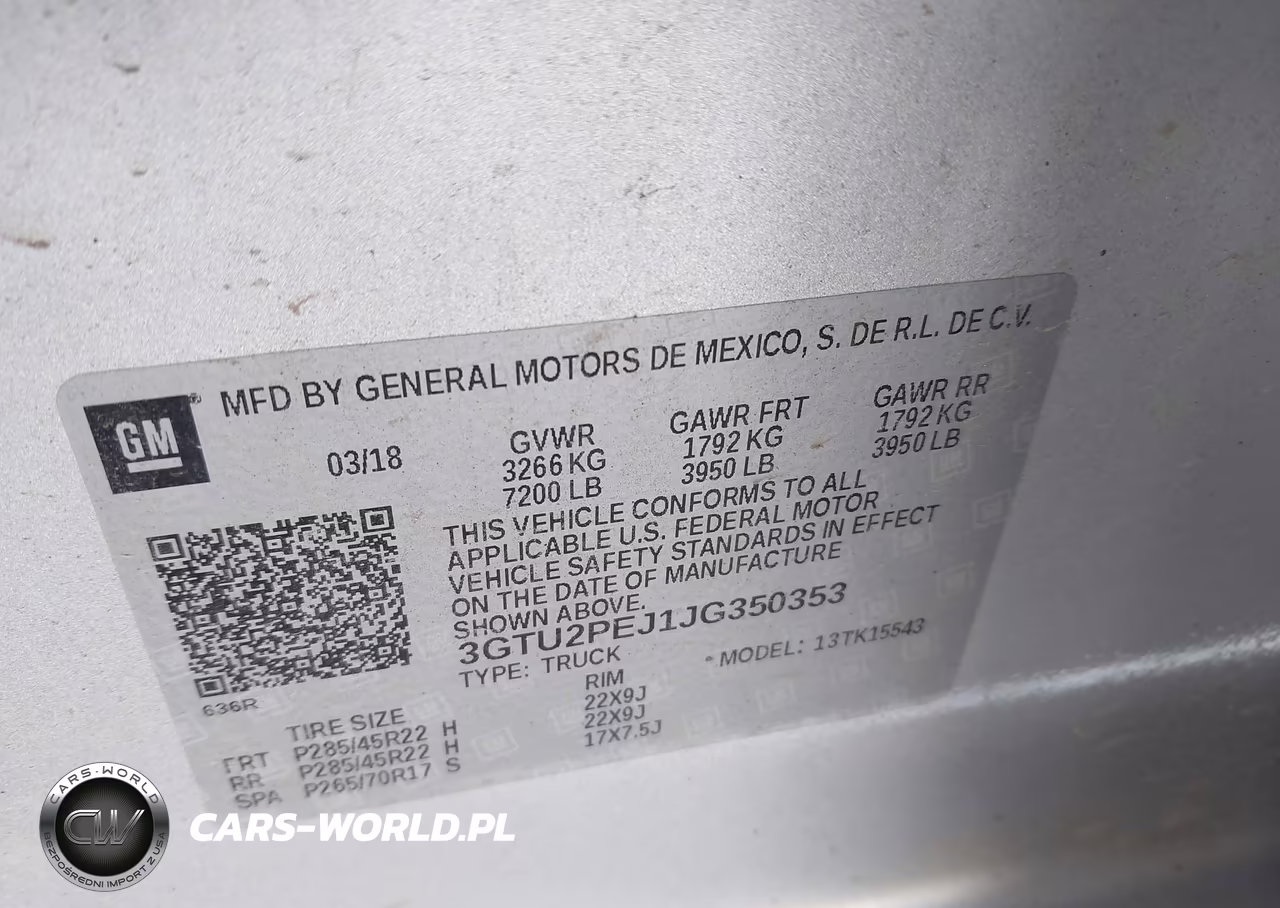 2018 GMC Sierra 1500 Denali VIN:3GTU2PEJ1JG350353 - 9