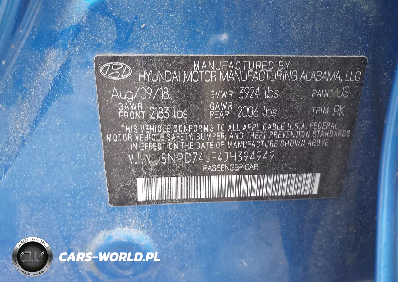 2018 Hyundai Elantra Se VIN:5NPD74LF4JH394949 - 9