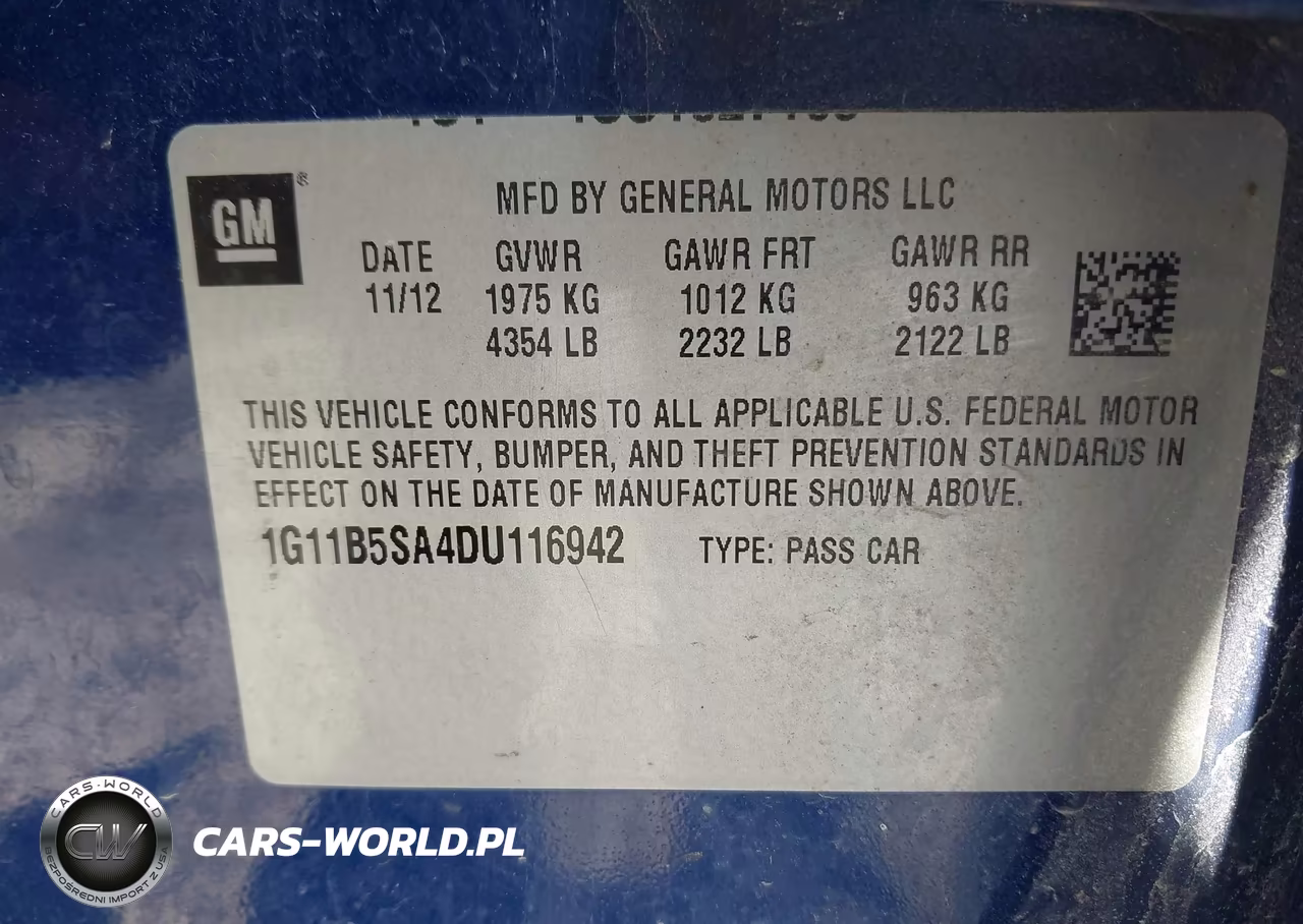 2013 Chevrolet Malibu 1Ls VIN:1G11B5SA4DU116942 - 9