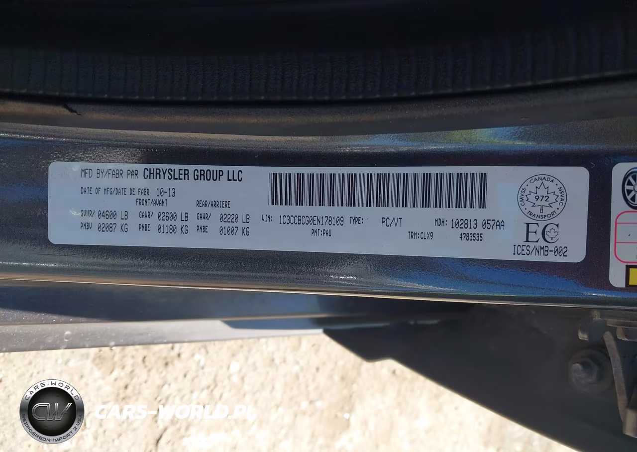 2014 Chrysler 200 Limited VIN:1C3CCBCG0EN178109 - 9