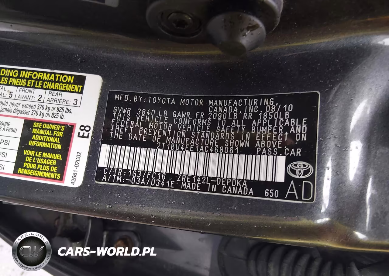 2010 Toyota Corolla Le VIN:2T1BU4EE1AC468061 - 9