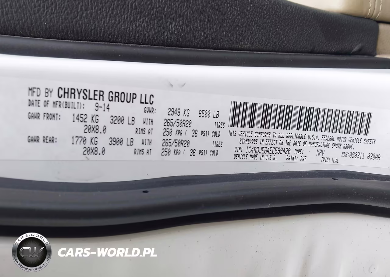2014 Dodge Durango Citadel VIN:1C4RDJEG4EC599420 - 9