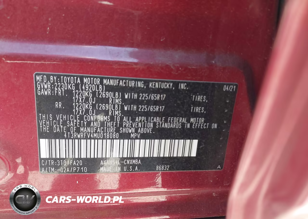 2021 Toyota Rav4 Hybrid Xle VIN:4T3RWRFV4MU018080 - 9