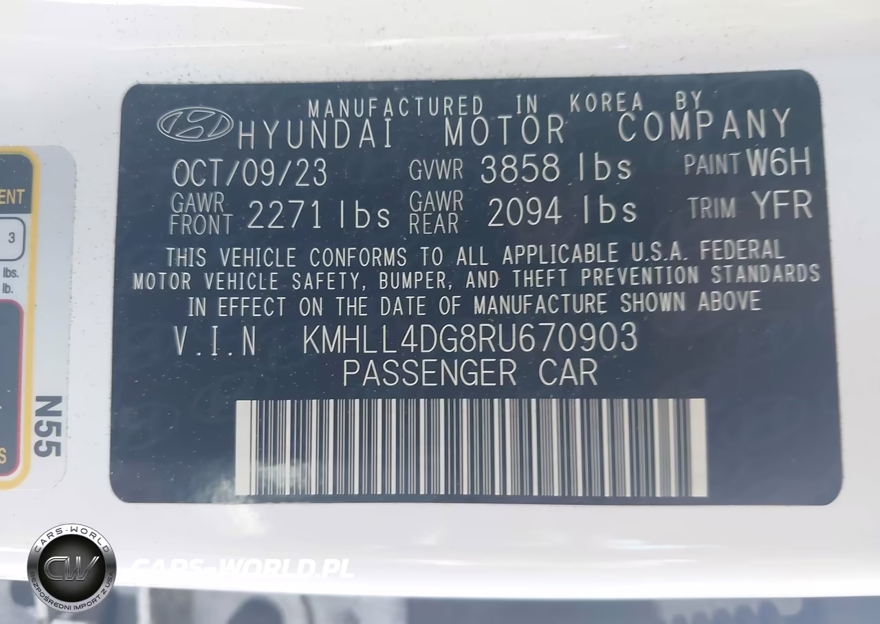 2024 Hyundai Elantra Se VIN:KMHLL4DG8RU670903 - 9