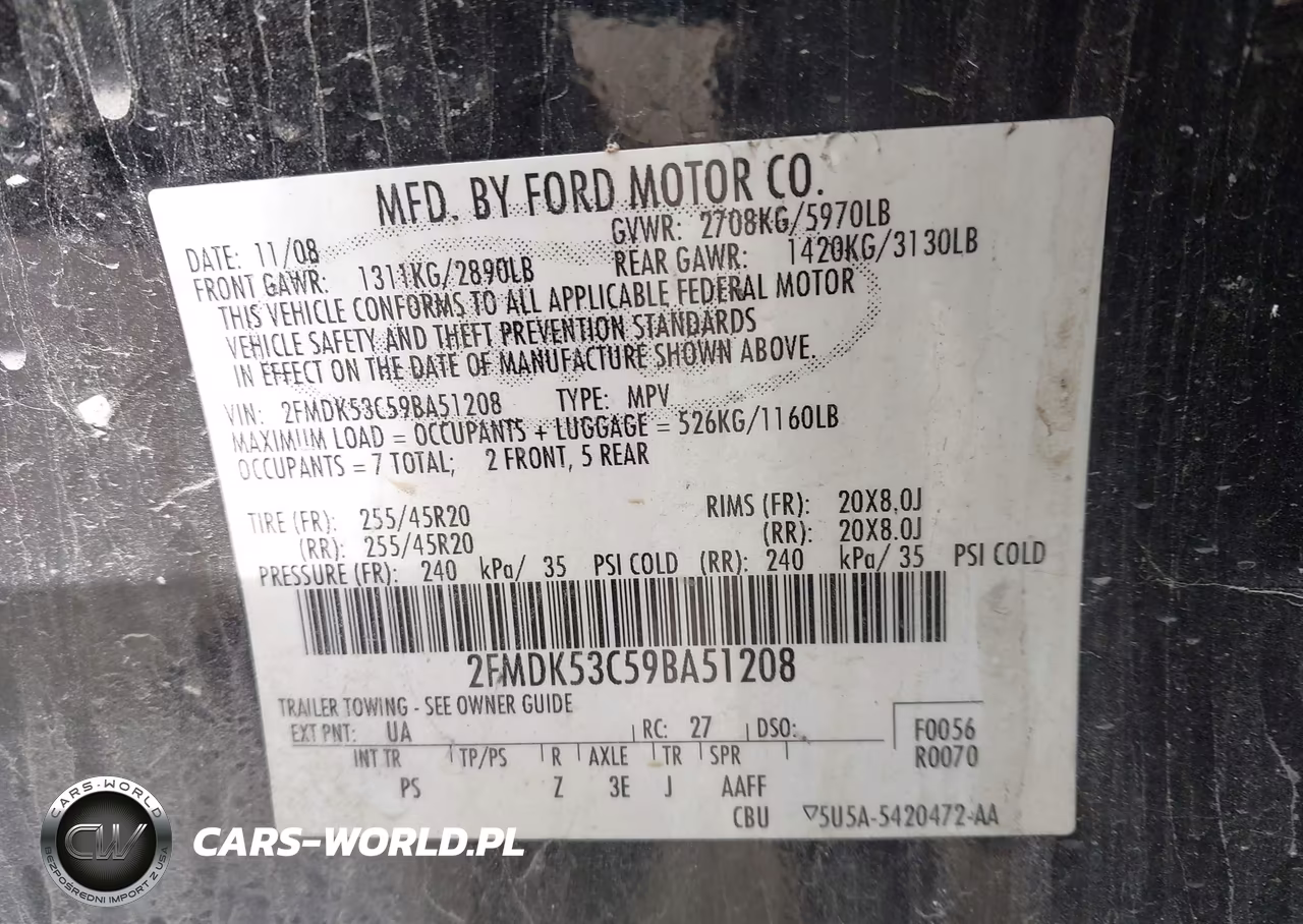 2009 Ford Flex Limited VIN:2FMDK53C59BA51208 - 9