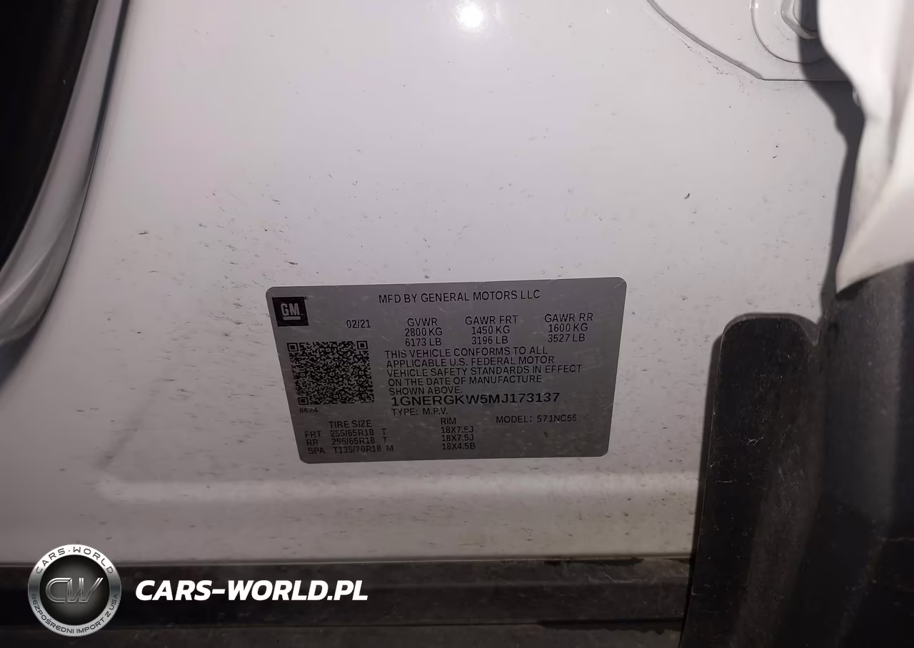 2021 Chevrolet Traverse Fwd Lt Cloth VIN:1GNERGKW5MJ173137 - 9
