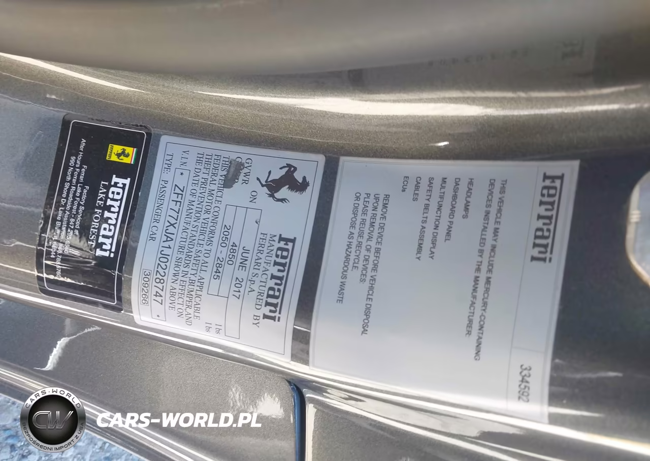 2018 Ferrari California T VIN:ZFF77XJA1J0228747 - 9