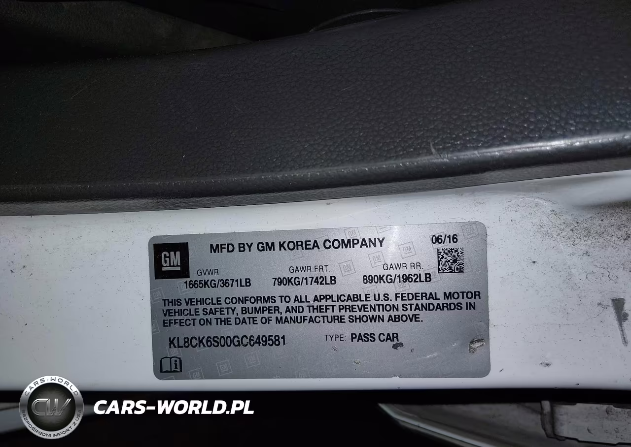 2016 Chevrolet Spark Ev 1Lt VIN:KL8CK6S00GC649581 - 9