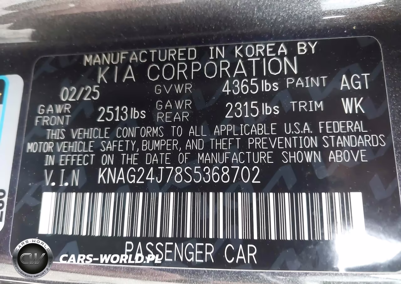 2025 Kia K5 Lxs VIN:KNAG24J78S5368702 - 9