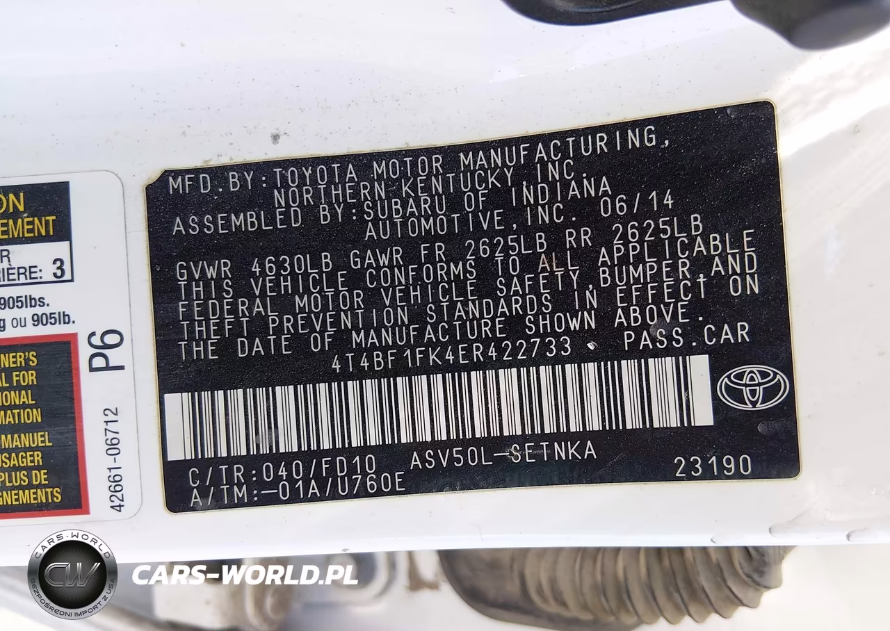 2014 Toyota Camry Le VIN:4T4BF1FK4ER422733 - 9