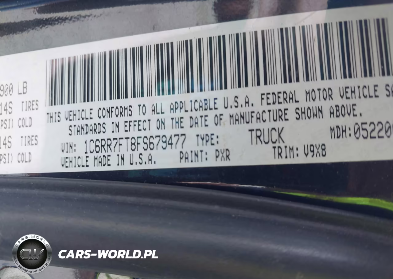 2015 Ram 1500 Express VIN:1C6RR7FT8FS679477 - 9