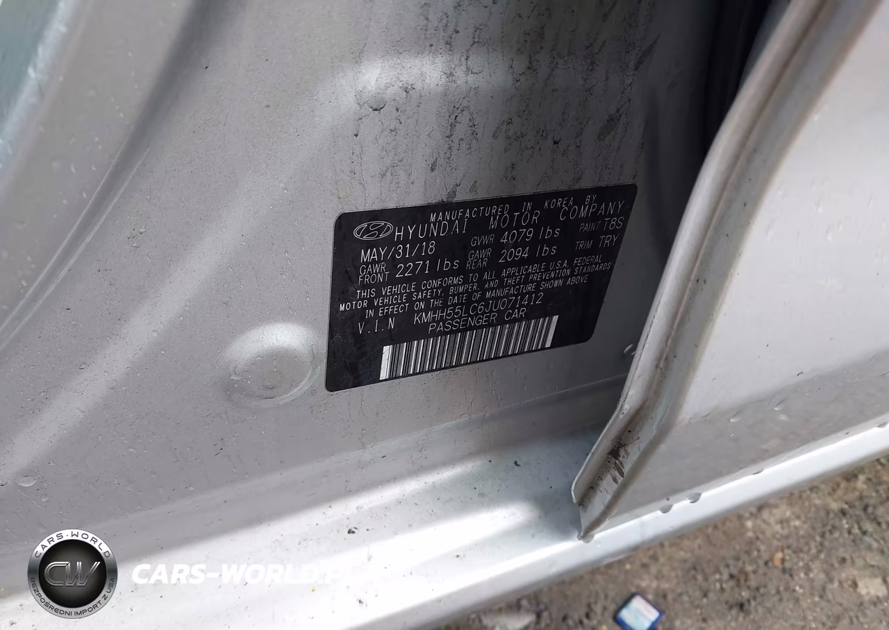 2018 Hyundai Elantra Gt Sport VIN:KMHH55LC6JU071412 - 9