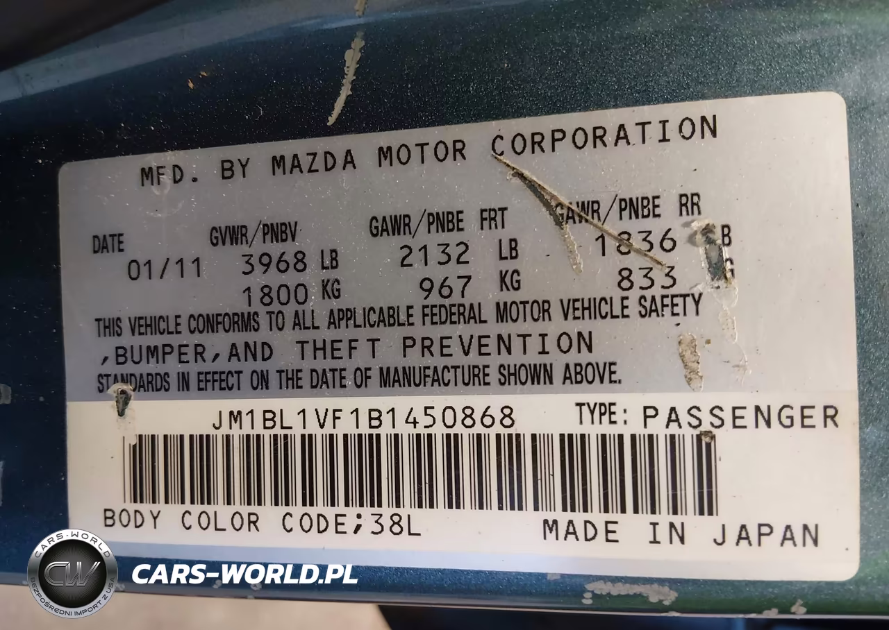 2011 Mazda Mazda3 I Touring VIN:JM1BL1VF1B1450868 - 9