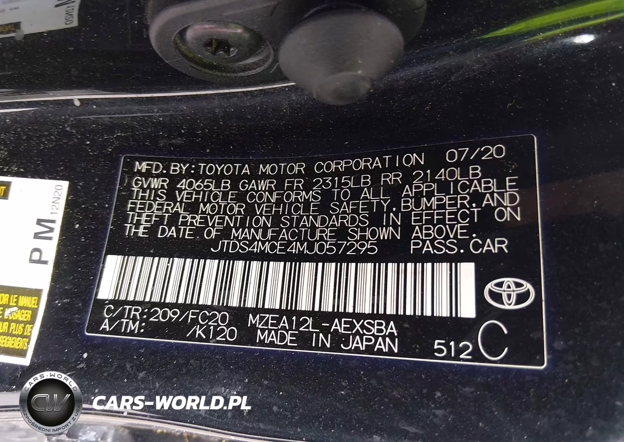 2021 Toyota Corolla Se VIN:JTDS4MCE4MJ057295 - 9