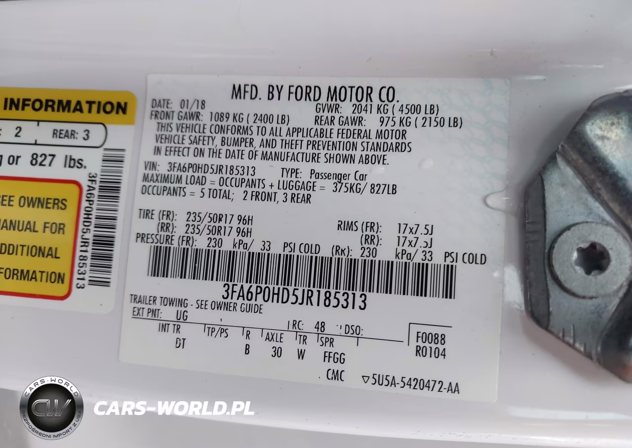 2018 Ford Fusion Se VIN:3FA6P0HD5JR185313 - 9