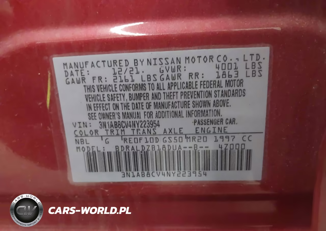 2022 Nissan Sentra Sv Xtronic Cvt VIN:3N1AB8CV4NY223954 - 9