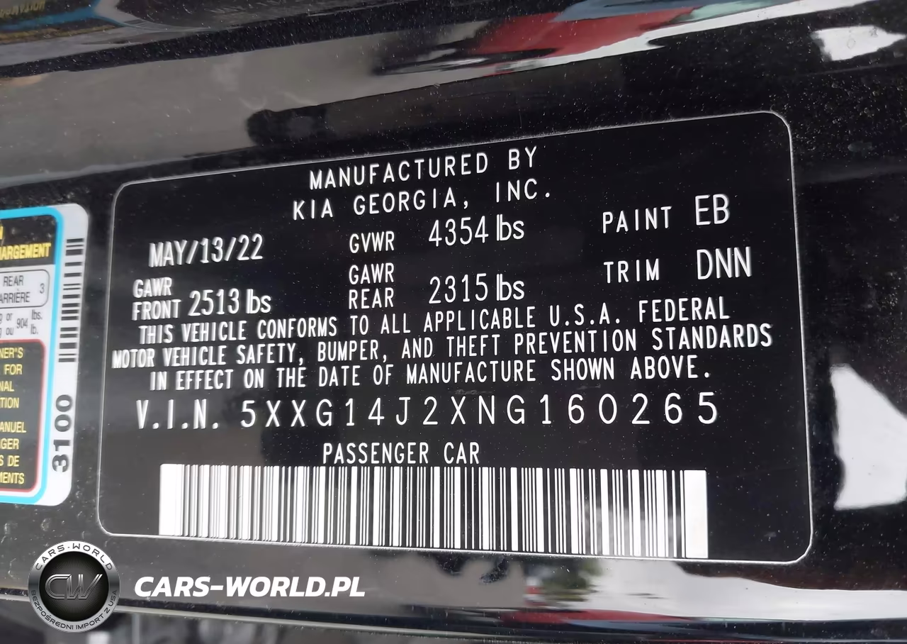 2022 Kia K5 Lxs VIN:5XXG14J2XNG160265 - 9