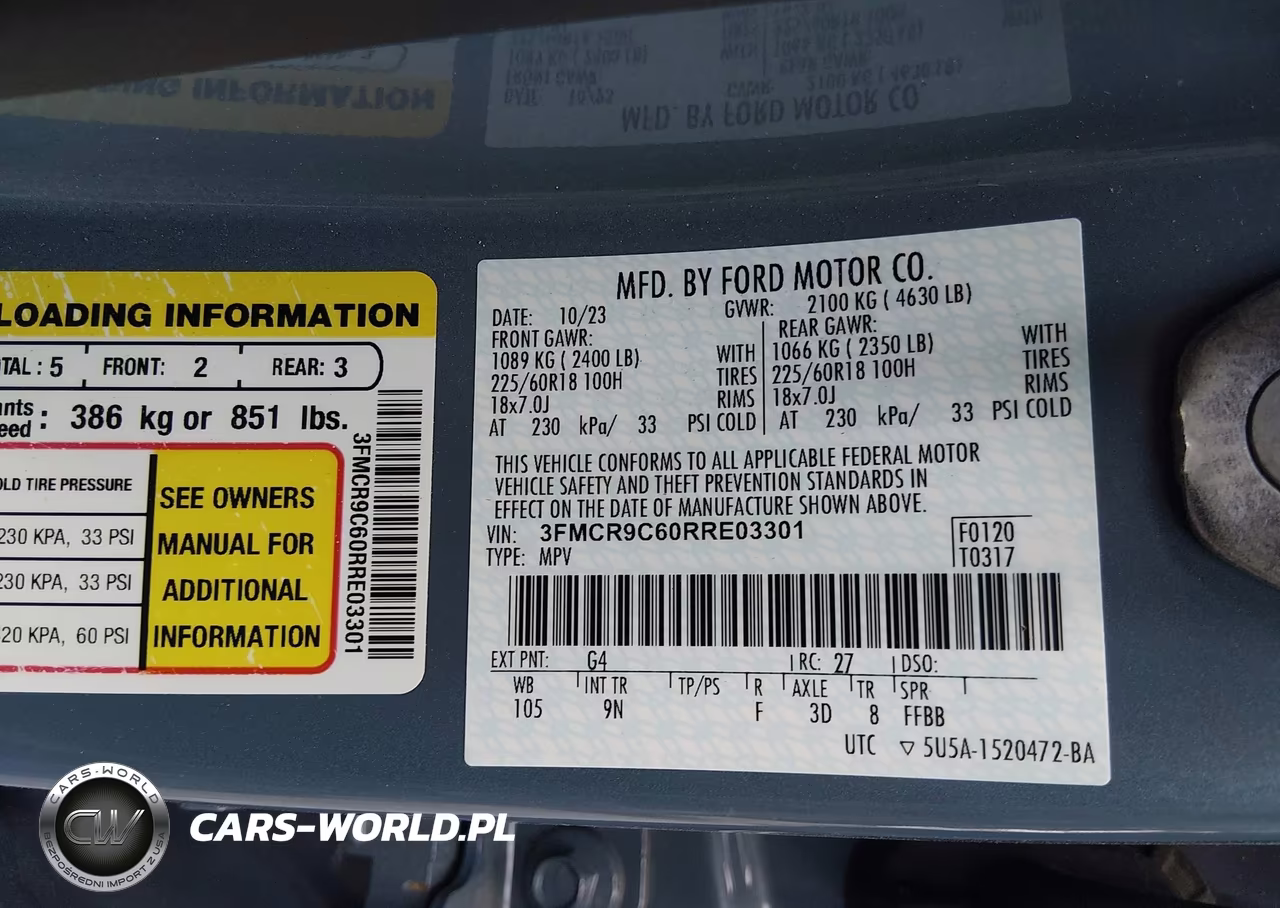2024 Ford Bronco Sport Outer Banks VIN:3FMCR9C60RRE03301 - 9