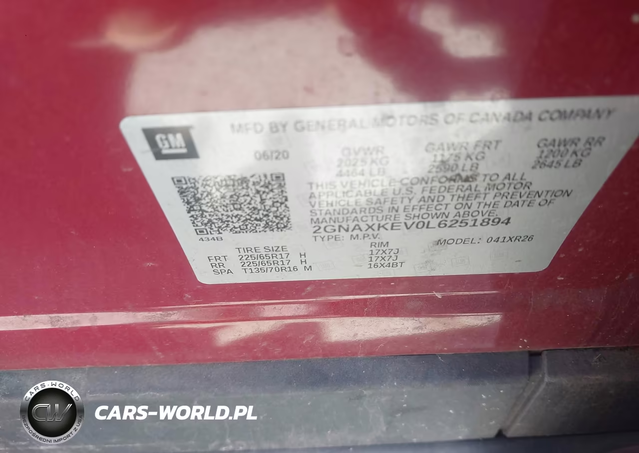2020 Chevrolet Equinox Fwd Lt 1.5L Turbo VIN:2GNAXKEV0L6251894 - 9