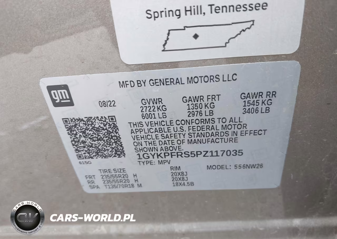2023 Cadillac Xt6 Awd Premium Luxury VIN:1GYKPFRS5PZ117035 - 9