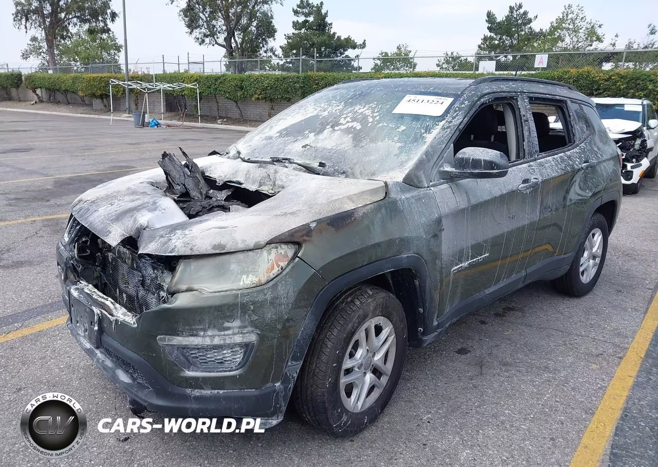 2018 Jeep Compass Sport Fwd VIN:3C4NJCAB9JT124521 - 2