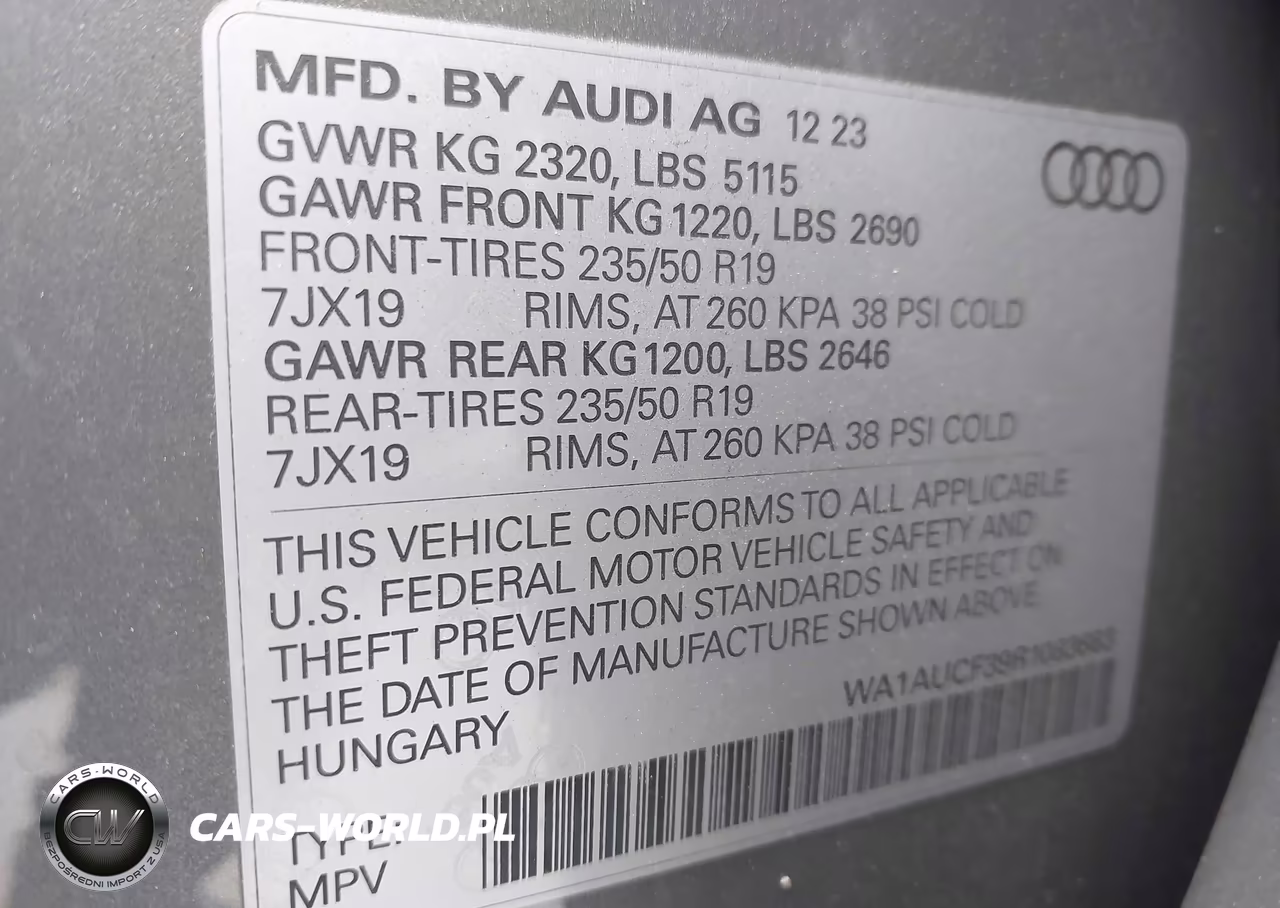 2024 Audi Q3 Premium 40 Tfsi Quattro Tiptronic VIN:WA1AUCF39R1083683 - 9
