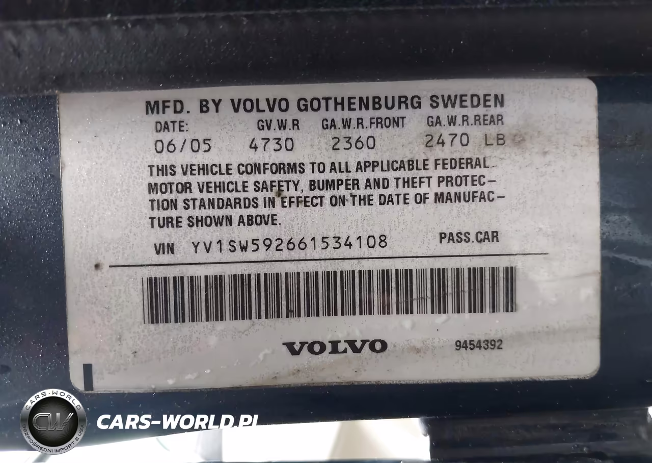 2006 Volvo V70 2.5T VIN:YV1SW592661534108 - 9