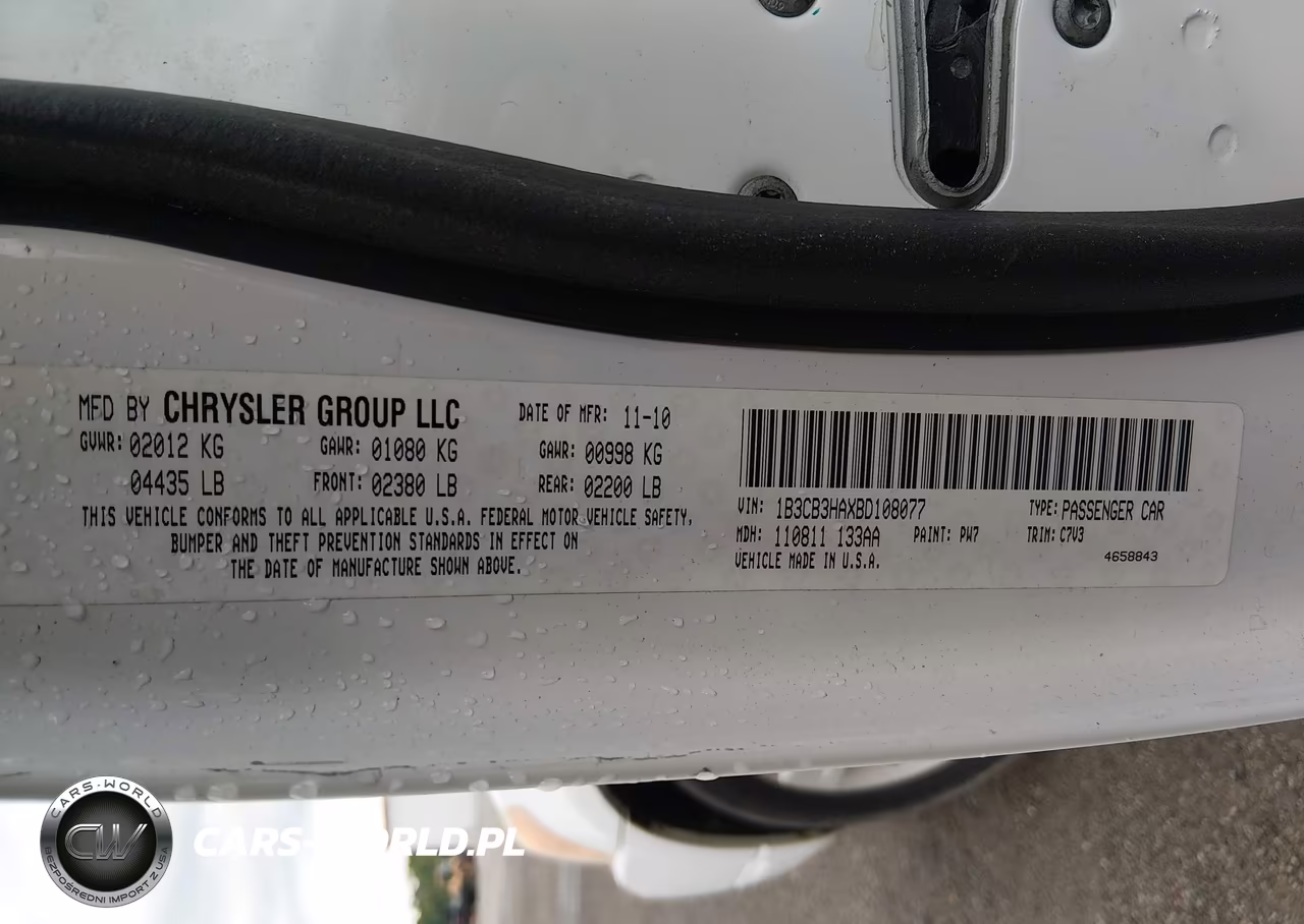 2011 Dodge Caliber Mainstreet VIN:1B3CB3HAXBD108077 - 9
