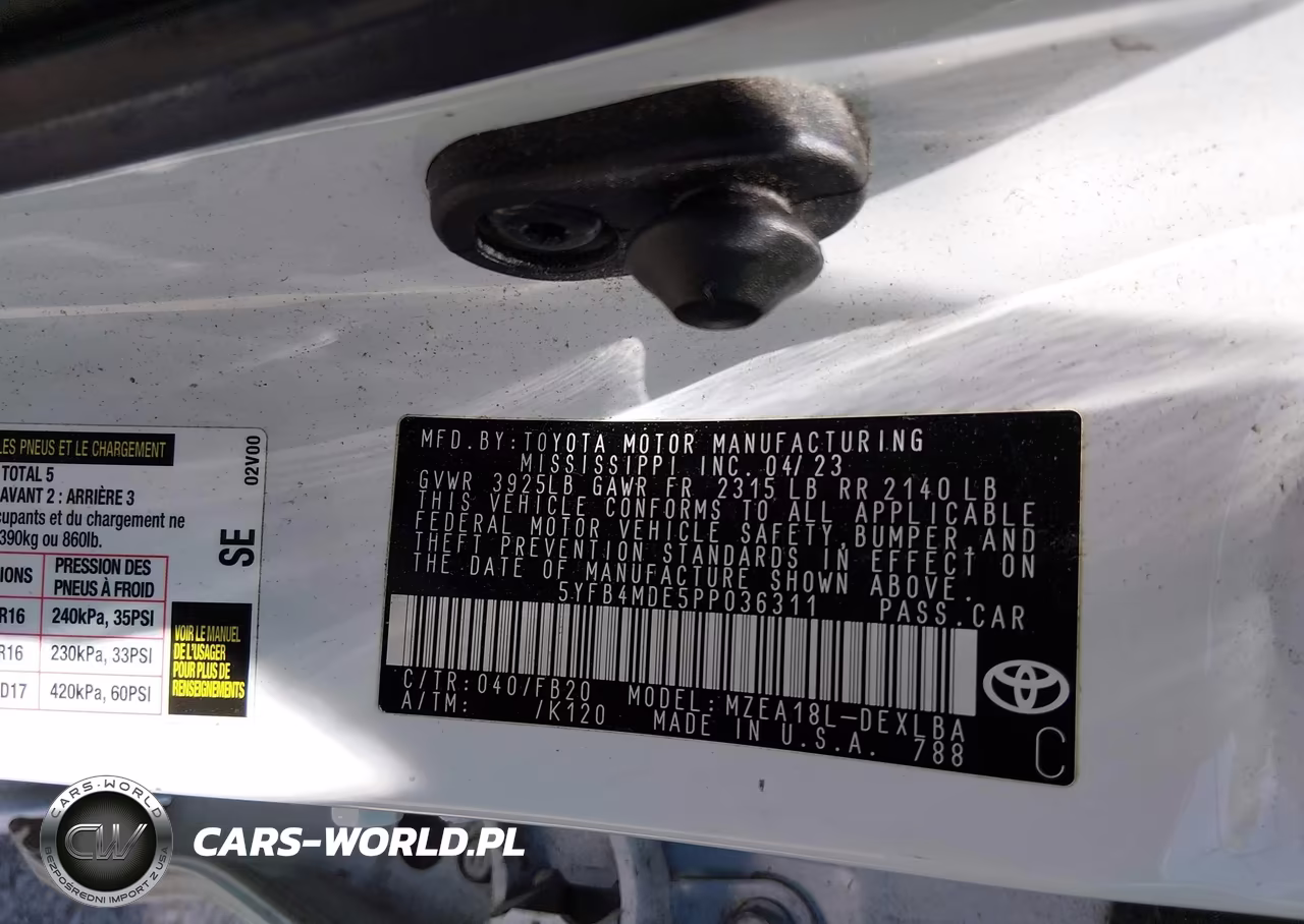 2023 Toyota Corolla Le VIN:5YFB4MDE5PP036311 - 9