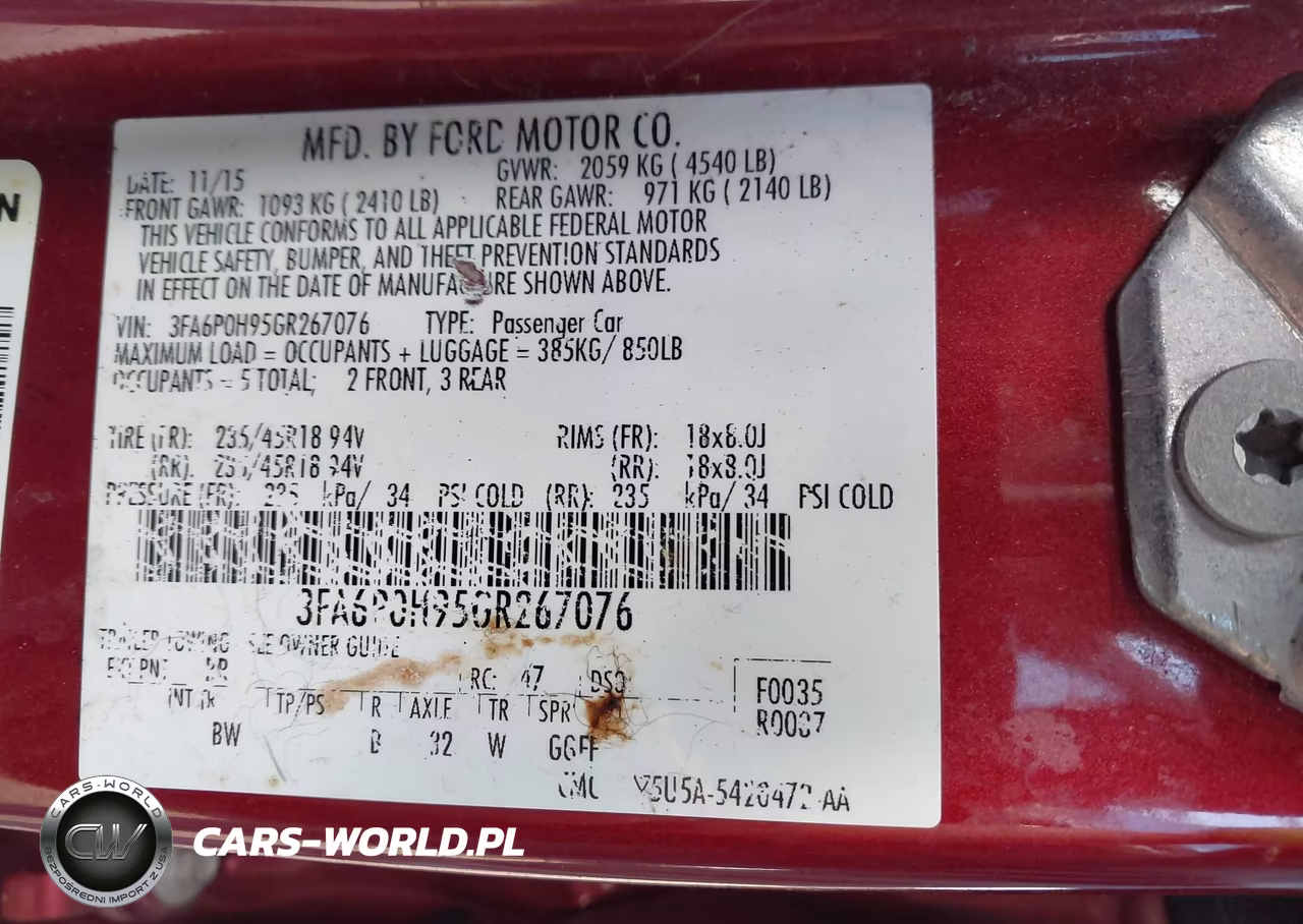 2016 Ford Fusion Se VIN:3FA6P0H95GR267076 - 9