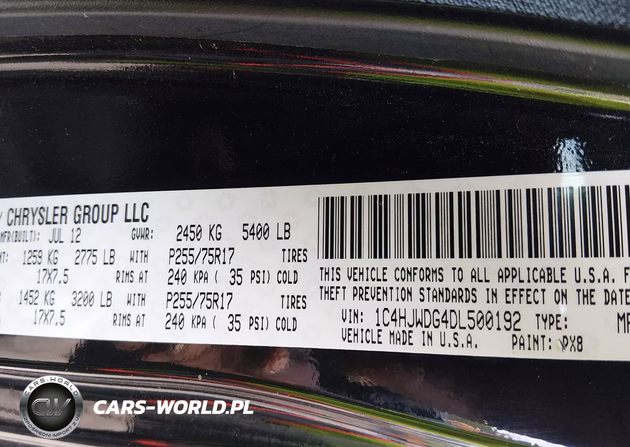 2013 Jeep Wrangler Unlimited Sport VIN:1C4HJWDG4DL500192 - 9