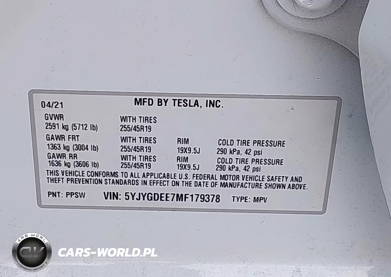 2021 Tesla Model Y Long Range Dual Motor All-Wheel Drive VIN:5YJYGDEE7MF179378 - 9