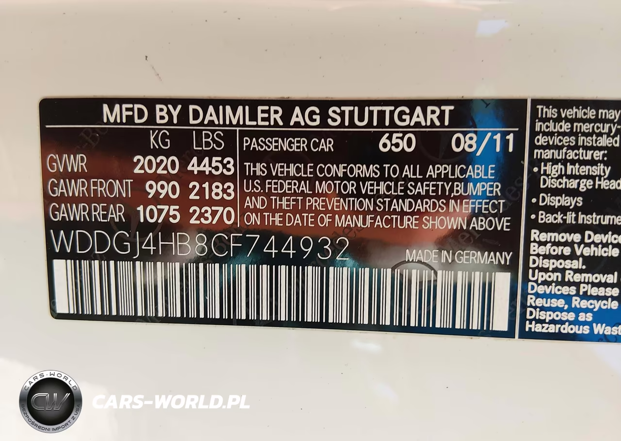 2012 Mercedes-Benz C 250 VIN:WDDGJ4HB8CF744932 - 9