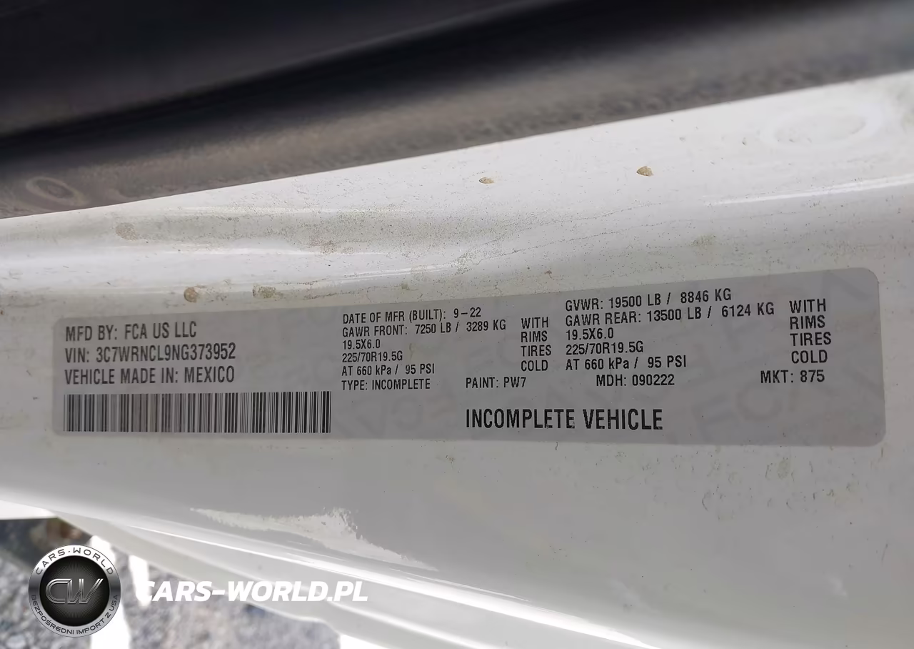 2022 Ram 5500 Chassis Tradesman-Slt VIN:3C7WRNCL9NG373952 - 8