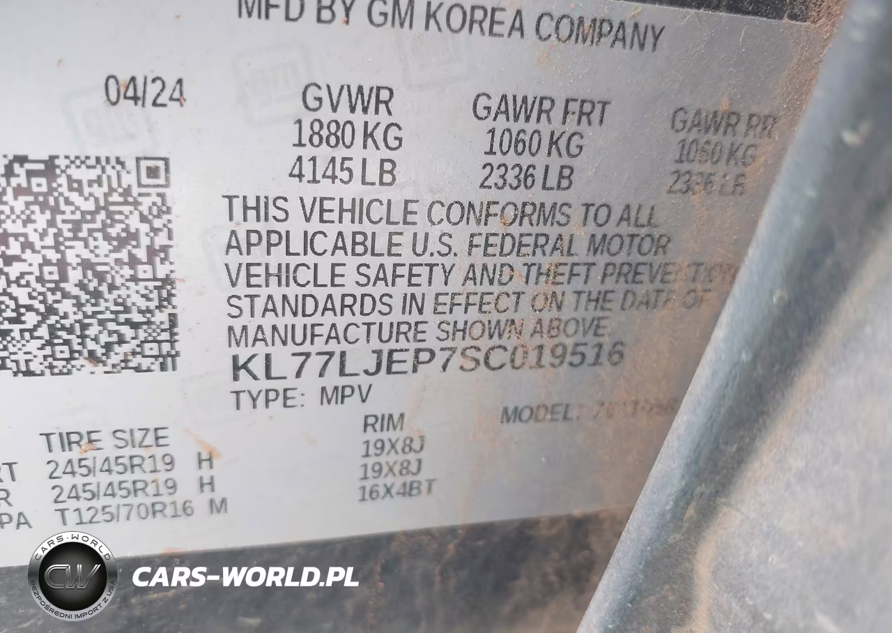 2025 Chevrolet Trax Fwd 2Rs VIN:KL77LJEP7SC019516 - 9